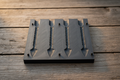 4-Position Jig Mold Empty on Rustic Wood