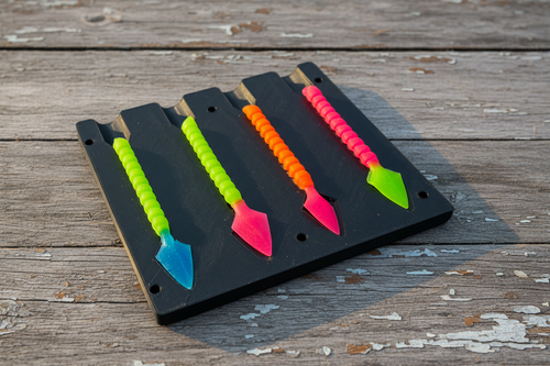 4-Position Jig Mold on Rustic Wood